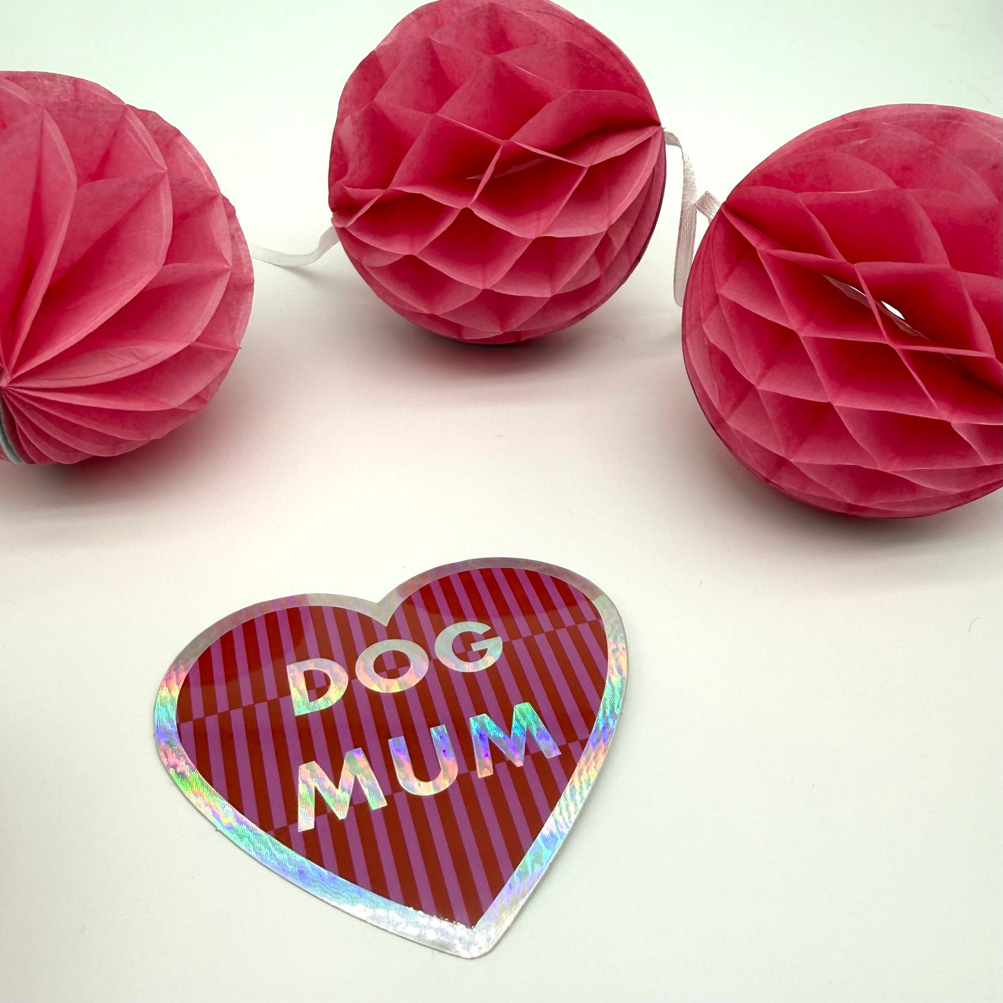 Blush Bay - Dog Mum - Holographic Sticker