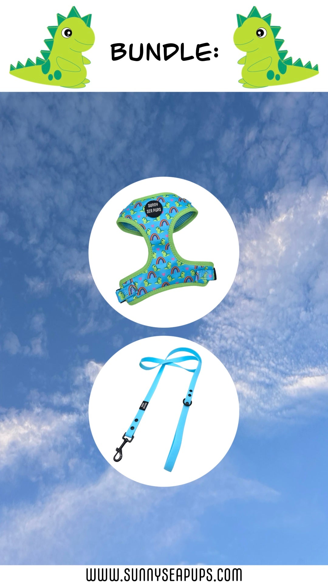 Lil Sea-Saurus - Bundle 6: Harness & Waterproof Lead