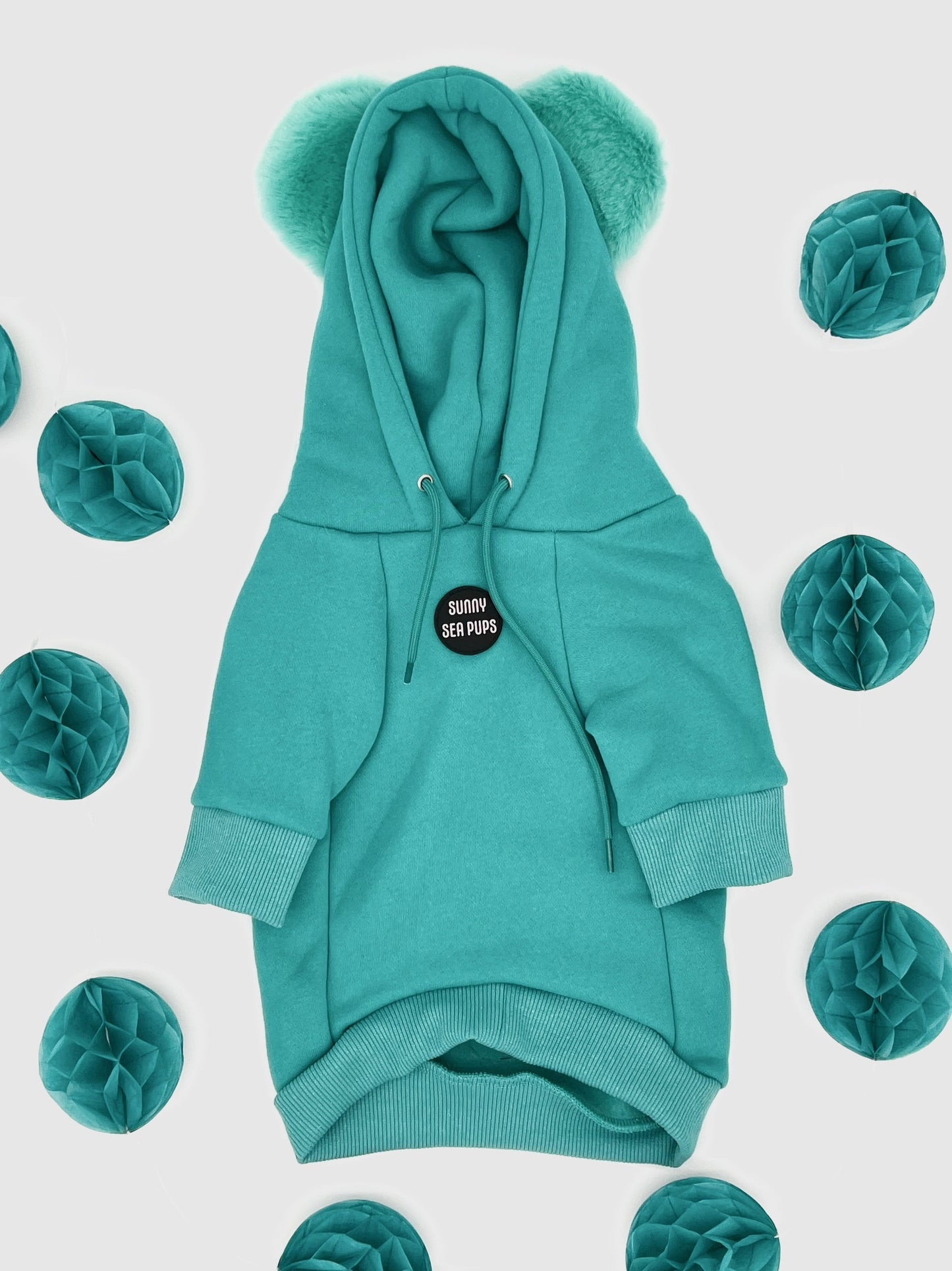 Turquoise - Teddy Bear Hoodie