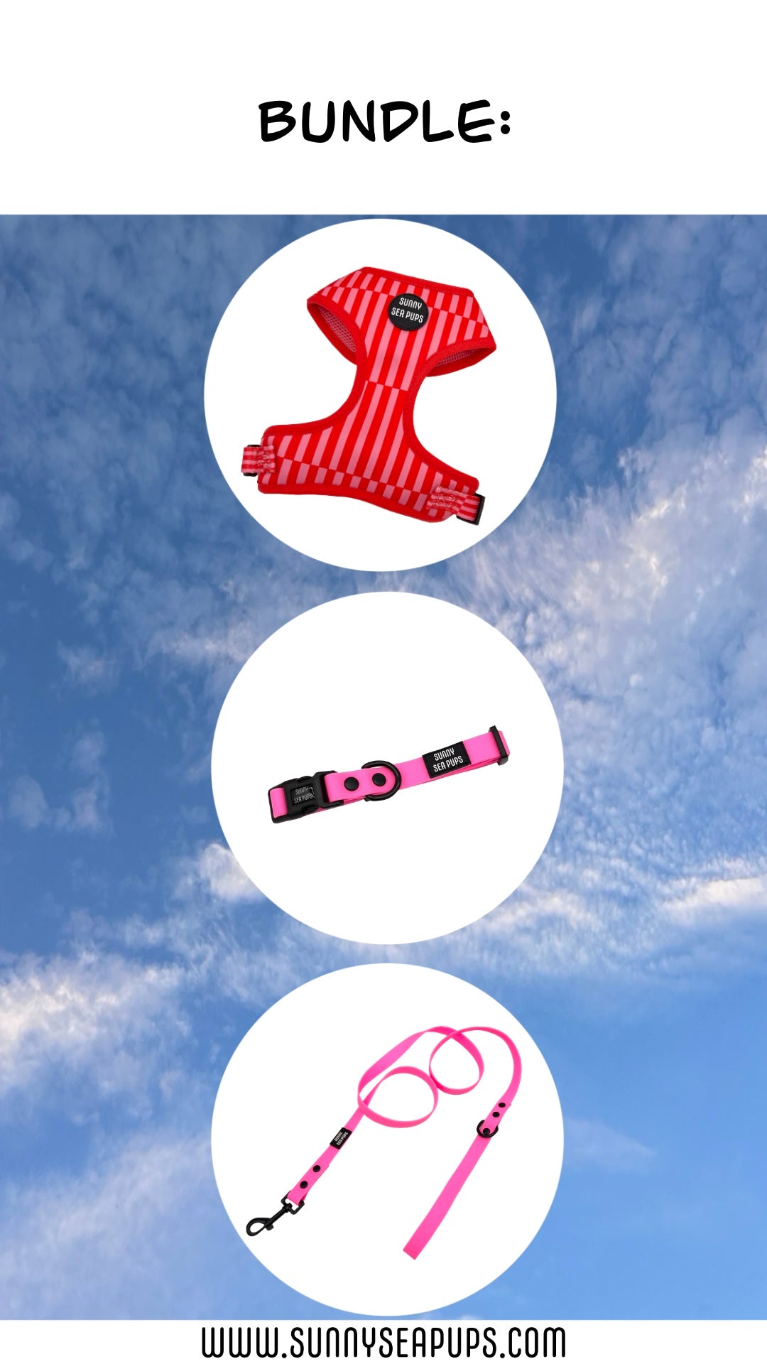 Blush Bay - Bundle 4: Harness, Waterproof Collar & Lead